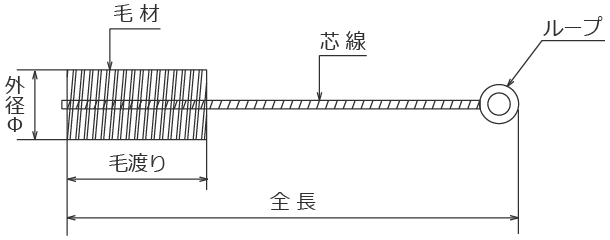 ねじりブラシ図面